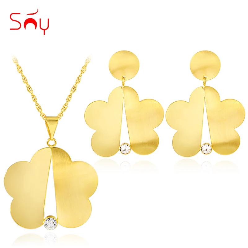 Серьги-гвоздики Sunny Jewelry с большим цветочным оформлением лидер продаж ювелирные