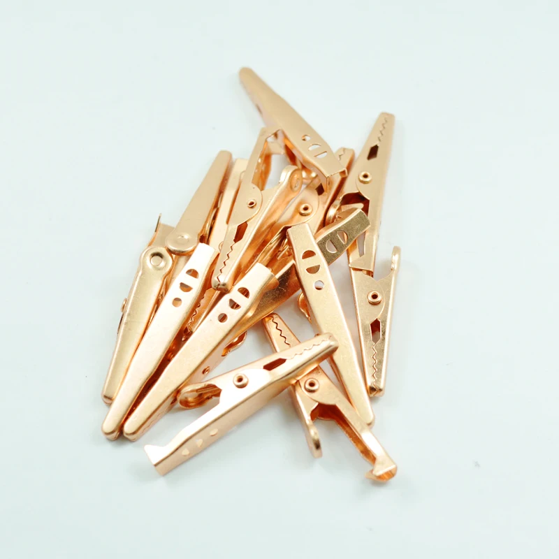 10 шт. изоляция ботинок металл крокодил зажим Электрический тест 45 мм чистая медь