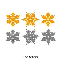3pcs snowflake pattern frames metal steel cut dies diy scrapbook album paper card cutting dies stencil for card crafts