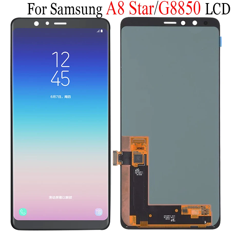 ЖК дисплей Super AMOLED для Samsung Galaxy A8 Star экран A9 сенсорный дигитайзер в сборе SAMSUNG G8850