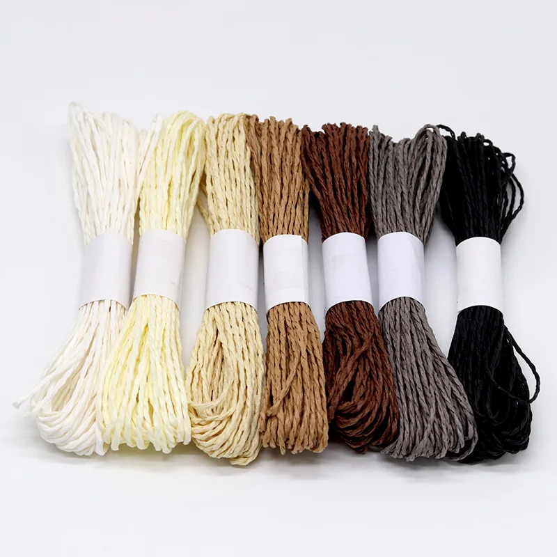 10 шт./упак. вязание крючком Пряжа рафия соломенная веревка ручное Солнцезащитная