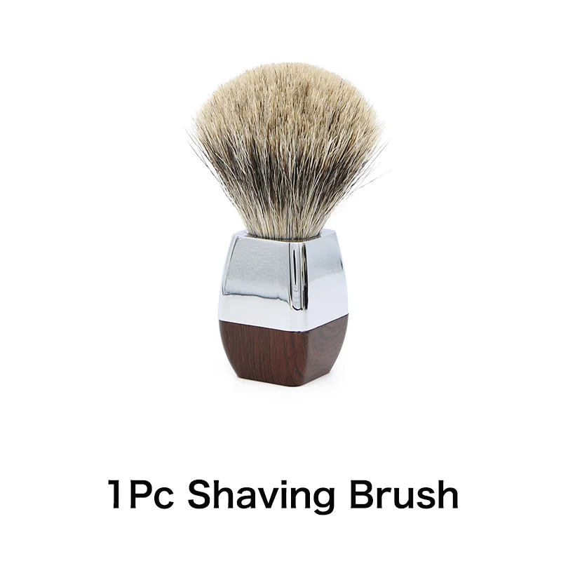 1 Pc Shaving Brush HAWARD Бритва мужская чистый барсук, щетка для бритья для безопасности, бритва с двойными краями, бритва или бритва для бритья - Цвет: 1 Pc Shaving Brush