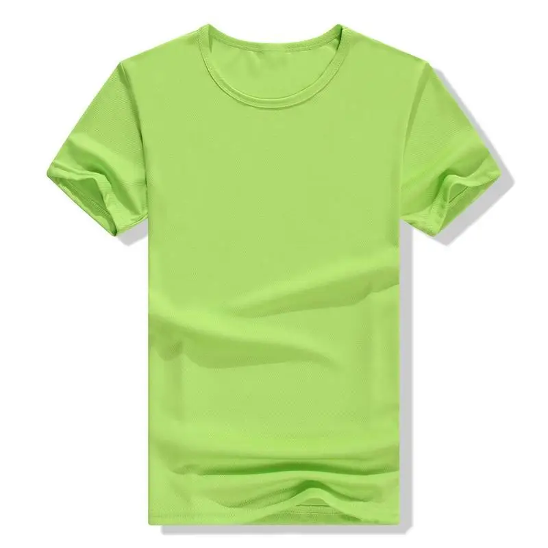 Green Спортивная Мужская футболка, спортивная одежда для активного бега, быстросохнущие футболки с короткими рукавами для тренировок, мужские футболки для спортзала - Цвет: Green