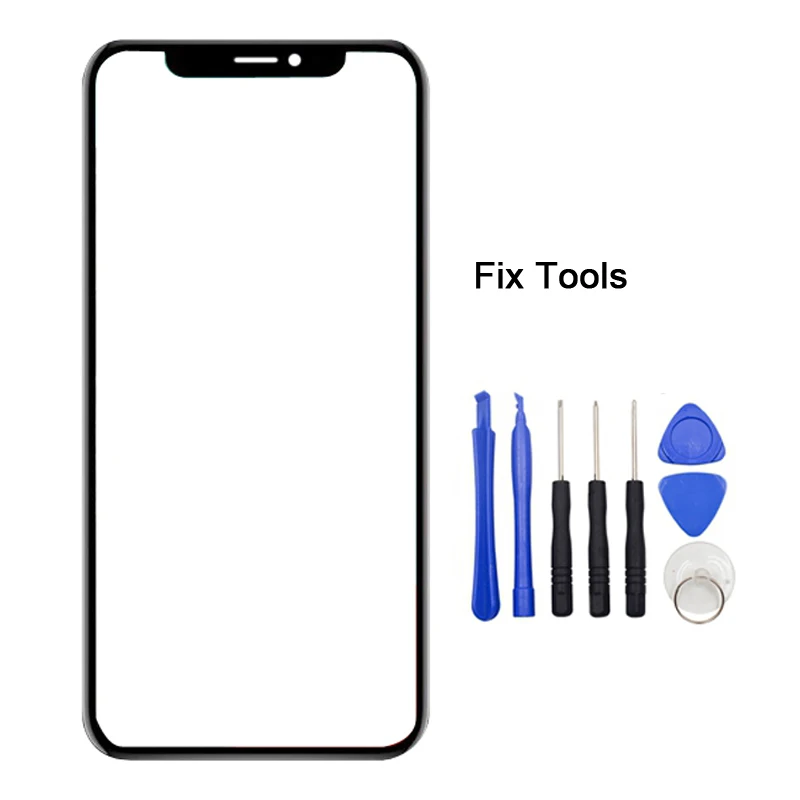 10 шт. для Apple iPhone X XS XR Max передняя стеклянная линза сенсорный экран внешняя панель