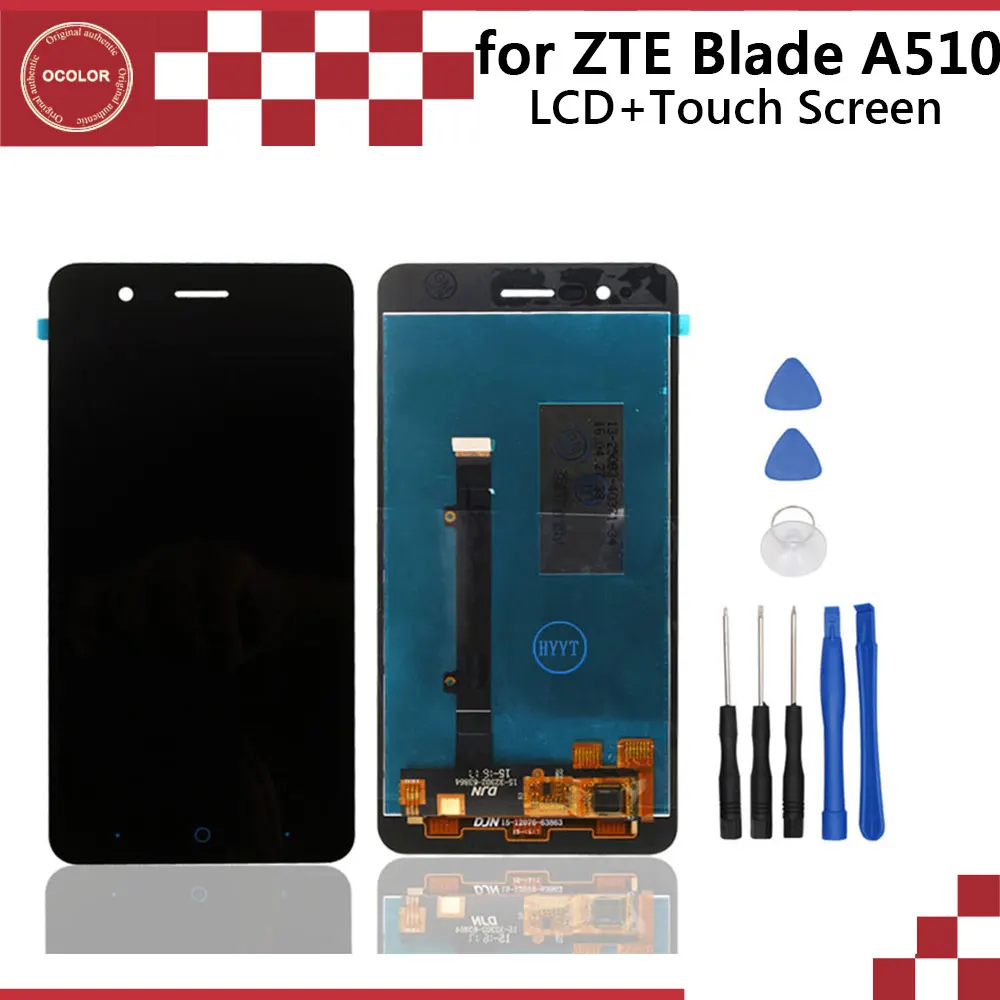 Ocolor для ZTE Blade A510 ЖК дисплей + сенсорный экран в сборе идеальные запасные части 5 0