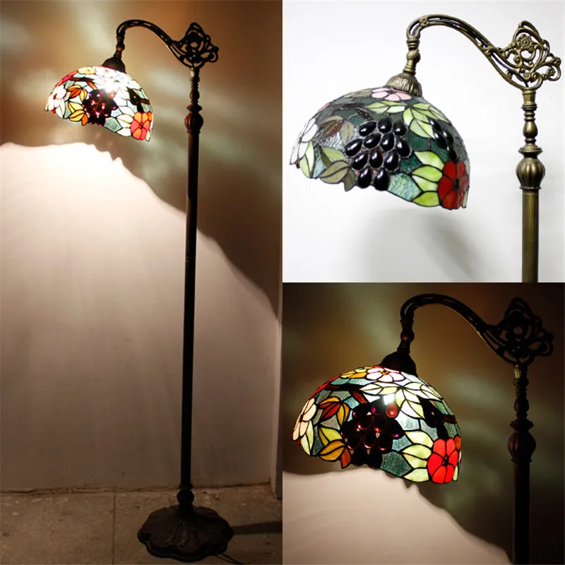 Витражная торшер FUMAT в винтажном стиле подставка для рыбалки барокко светильник