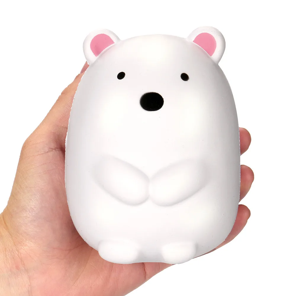 12 см декомпрессионная игрушка Jumbo мягкое милый полярный медведь крем ароматизированные медленно расправляющиеся мягкие игрушки Очаровательная Игрушка антистресс мягкое