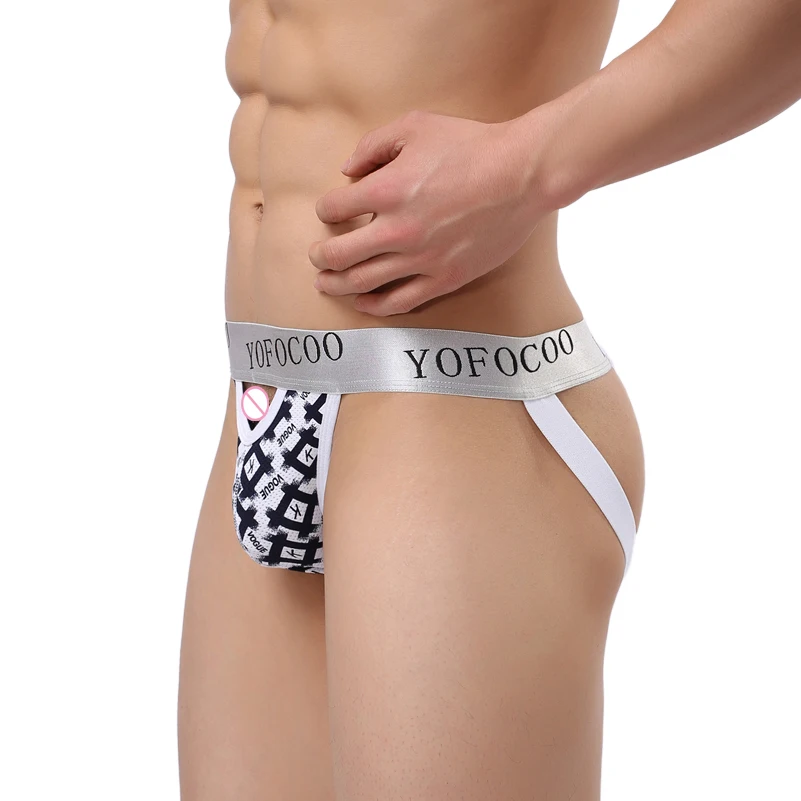 2QIMU 2019 Модные мужские стринги с защитой паха сексуальные дышащие трусы T Back