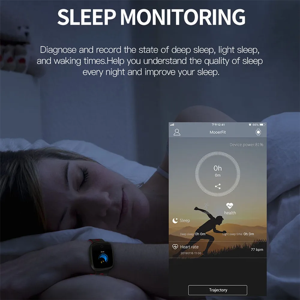 Waterproof IP67 Smart Watch DK03 Fitness Tracker Blood Pressure Band Heart Rate Wristband For Android IOS phone | Электроника