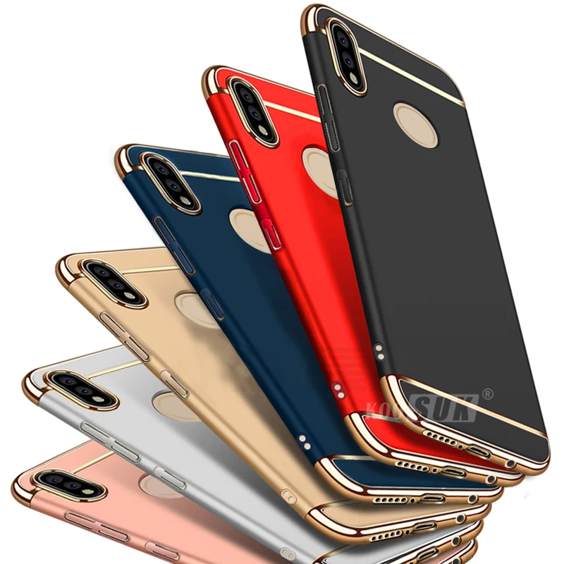 Чехол для huawei Y9 2019 тонкий 3 в 1 жесткий защитный чехол задней панели телефона