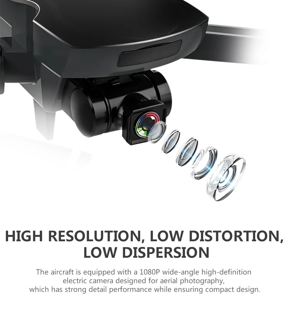 Профессиональный Дрон с GPS Квадрокоптер с камерой HD 1080 P Wifi в режиме реального времени Трансмиссия оптический psitering вертолет круг Летающий
