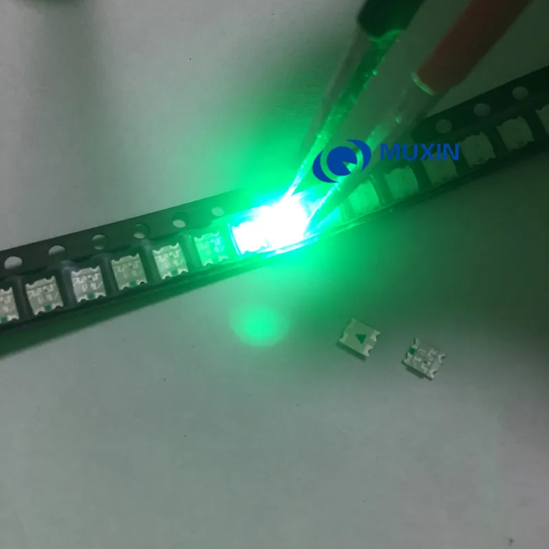 100 шт. 1206 (3227) RGB общий анод SMD СВЕТОДИОДНЫЙ бисер трехцветный красный зеленый синий