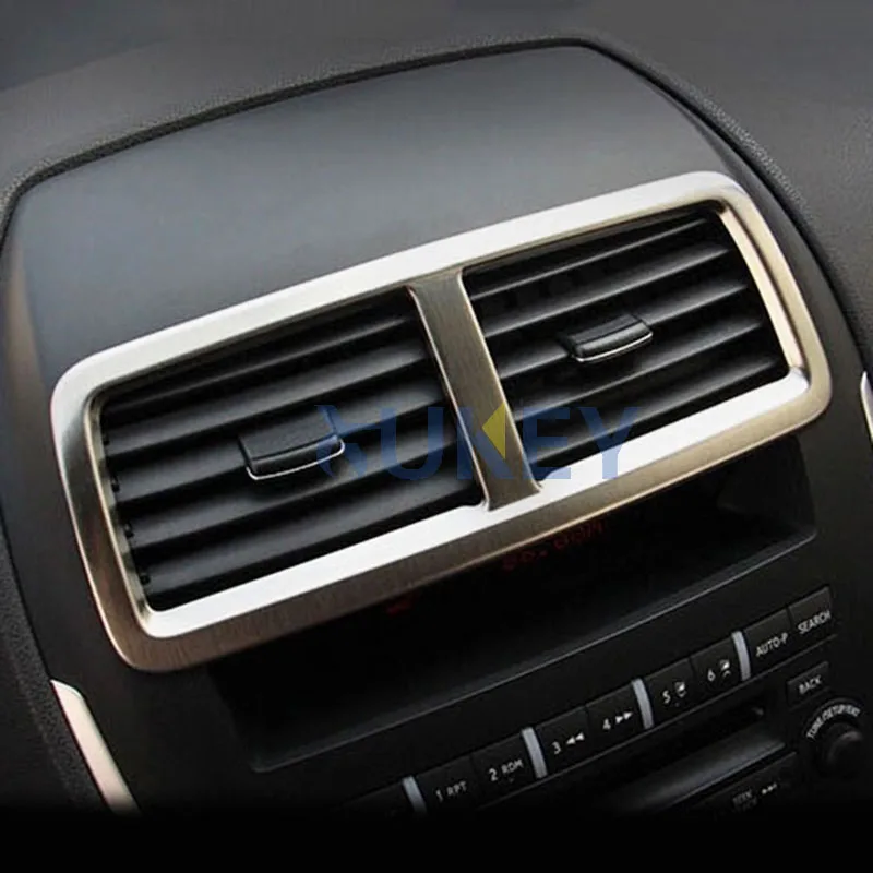 Подходит для Mitsubishi ASX Outlander Sport RVR 2011 2012 2013 хромированная приборная панель Центральная вентиляционная крышка отделка гарнир рамка