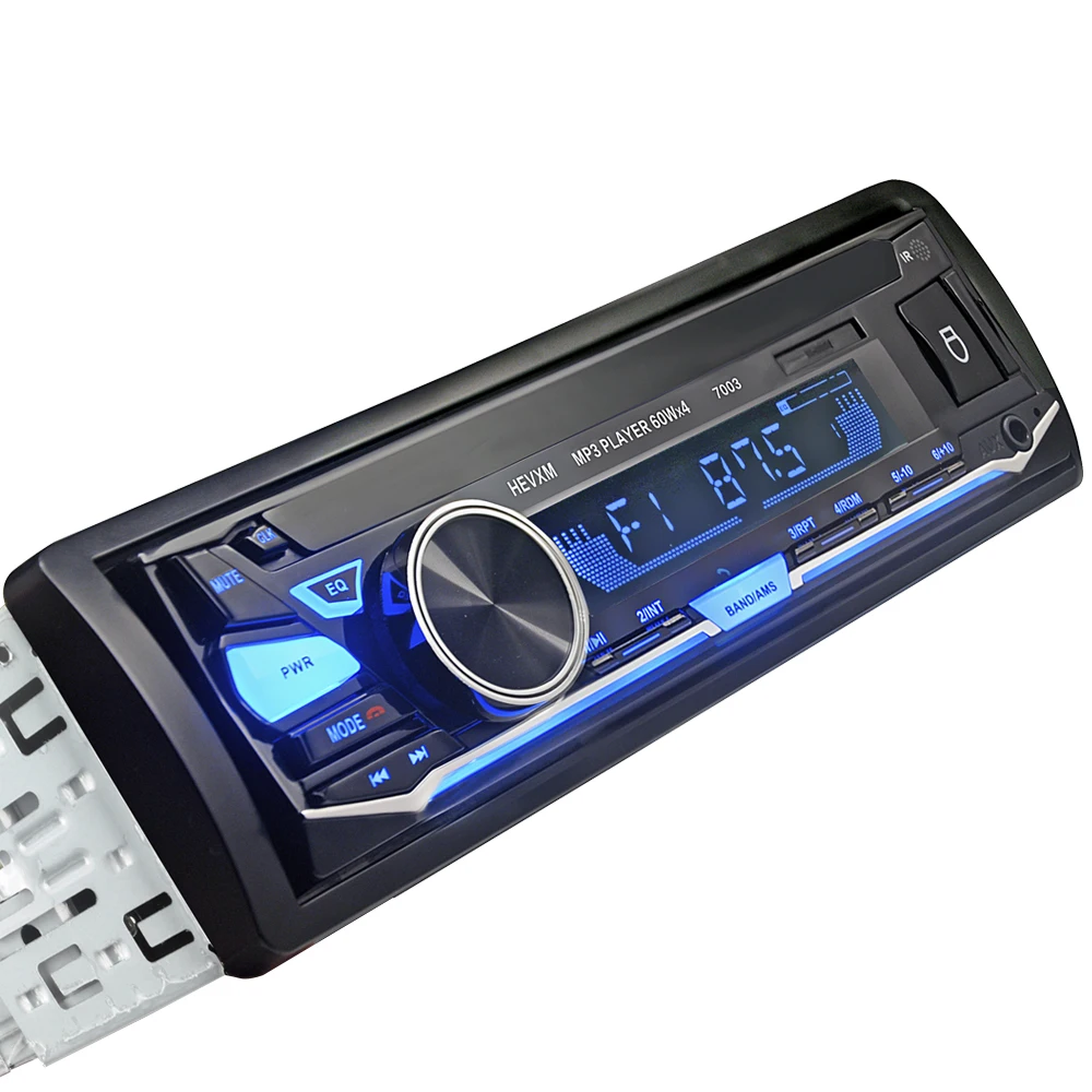 HEVXM 7003 Color Light MP3 Player Radio Car 12V BT Stereo Audio In-dash Single 1 Din Aux Input | Автомобили и мотоциклы