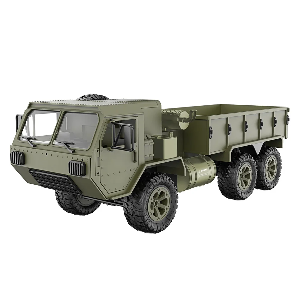 

1/16 2.4G 6WD RC Car Proportional Control Army Military Truck Model Toys Kids Gift YH-17