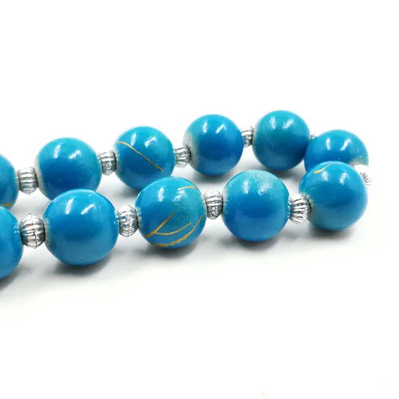 Печатные четки 33 дешевые молитвенные Бусы Tasbih мусульманские Мужские аксессуары