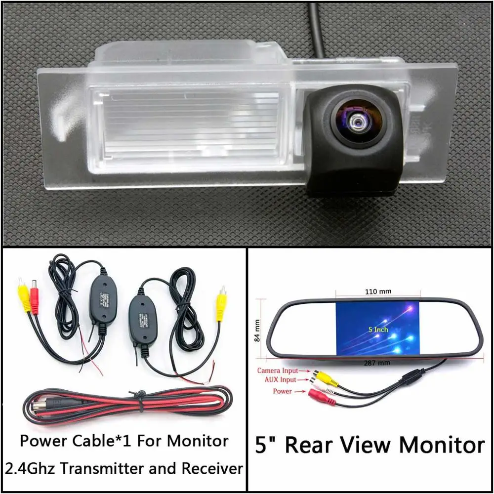 C Wireless 5 inch M 175 градусов HD камера заднего вида для Jeep Renegade парковочный монитор ночного видения водонепроницаемый - Название цвета: C Wireless 5 inch M
