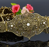 sunspicems vintage caucasus belt for women retro gold silver color wedding jewelry waist chain adjustable length arab bijoux