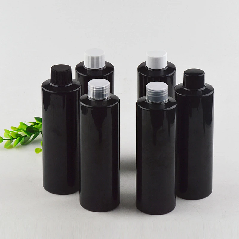 Пустая черная бутылка для воды с тонером (25 шт./лот) 250 мл|packing bottles|cosmetic packaging