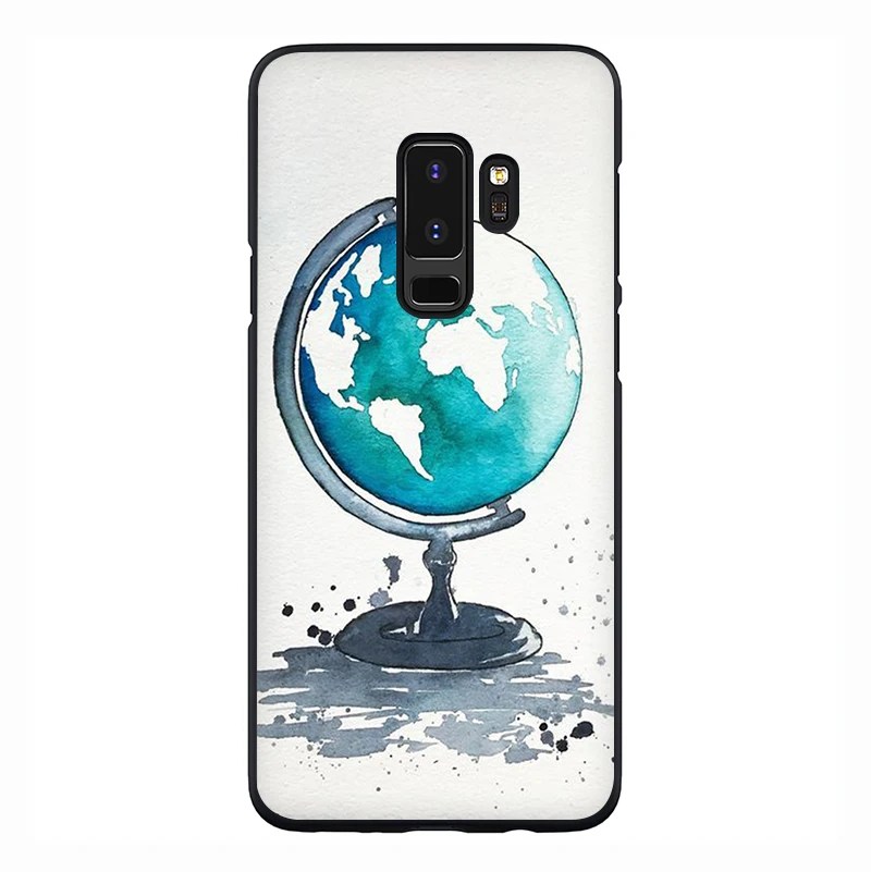 B4 Карта мира силиконовый чехол для телефона для samsung S6 S7 край S7 S8 S9 S10 плюс S10e Note 8, 9, 10, M10 M20 M30 M40 - Цвет: B4