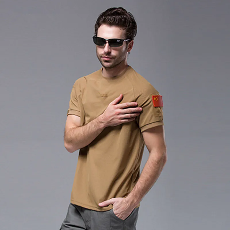 Футболка мужская быстросохнущая дышащая с коротким рукавом | Спорт и развлечения