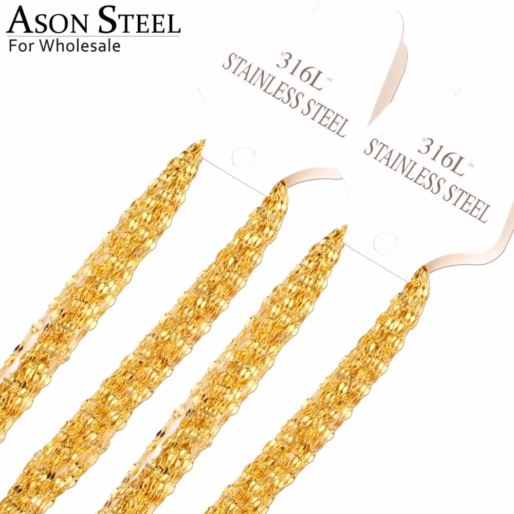 Мужская и женская цепочка из нержавеющей стали ширина 2 мм | Украшения аксессуары