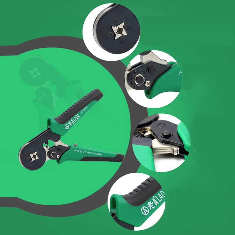LAOA обжимные клещи трубчатые плоскогубцы мини электрики инструменты 0 25-8 мм ²