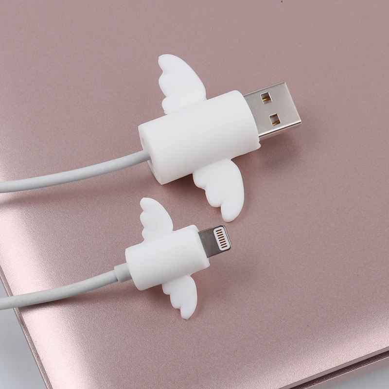 Силиконовый usb-кабель органайзер для iphone шнур космический корабль Крыло ангела