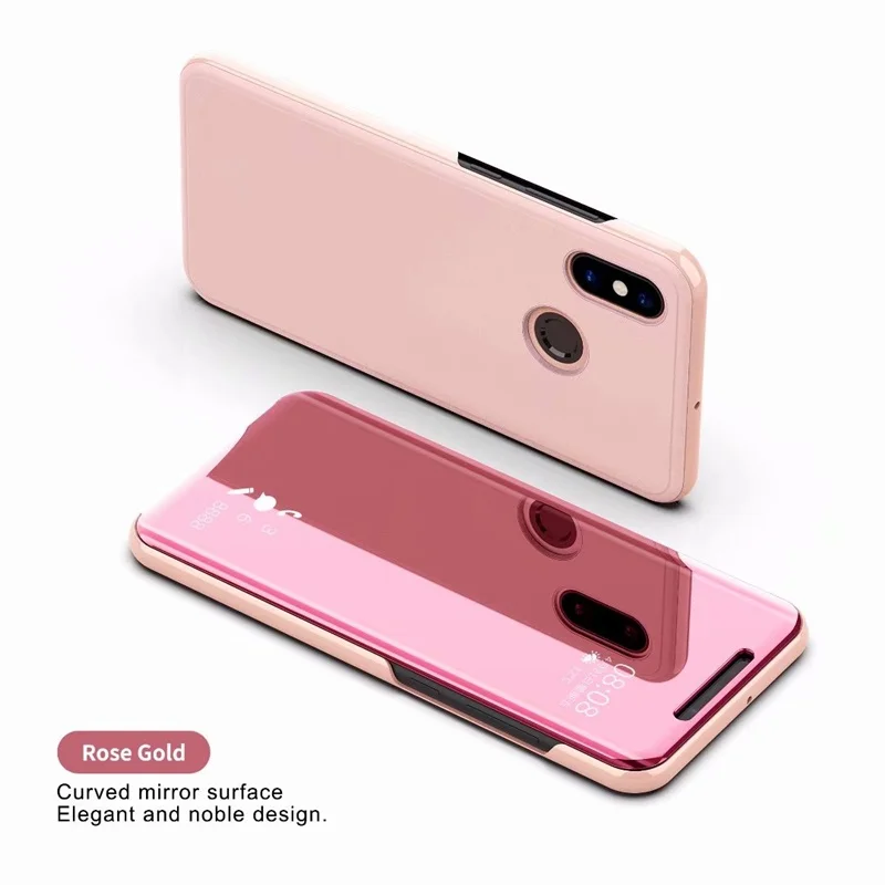 Case For Xiaomi Redmi S2 cover Smart Flip Window view plating Mirror Stand Holder Hard S 2 Global case kimTHmall | Мобильные