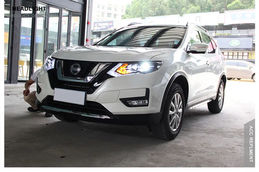 2 шт. светодиодный фары для Nissan X-Trail- светодиодный автомобильный фонарь ангельские глазки ксенон HID комплект Противотуманные фары светодиодный дневные ходовые огни