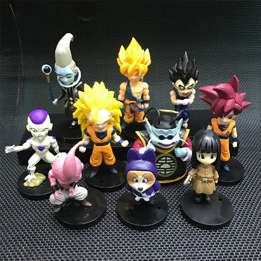 9 см X 3 20 стиль случайный Жемчуг дракона Z мини сайан вежета Gohan Dragon Ball фигурка