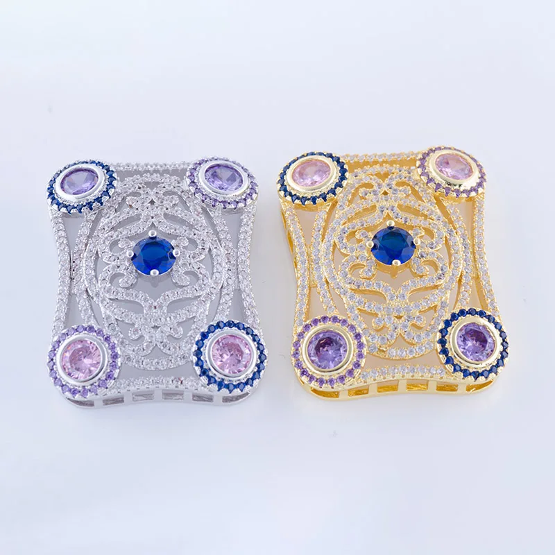 ЦИРКОНИЕВЫЕ квадратные подвески для роскошного жемчужного ожерелья сделай сам