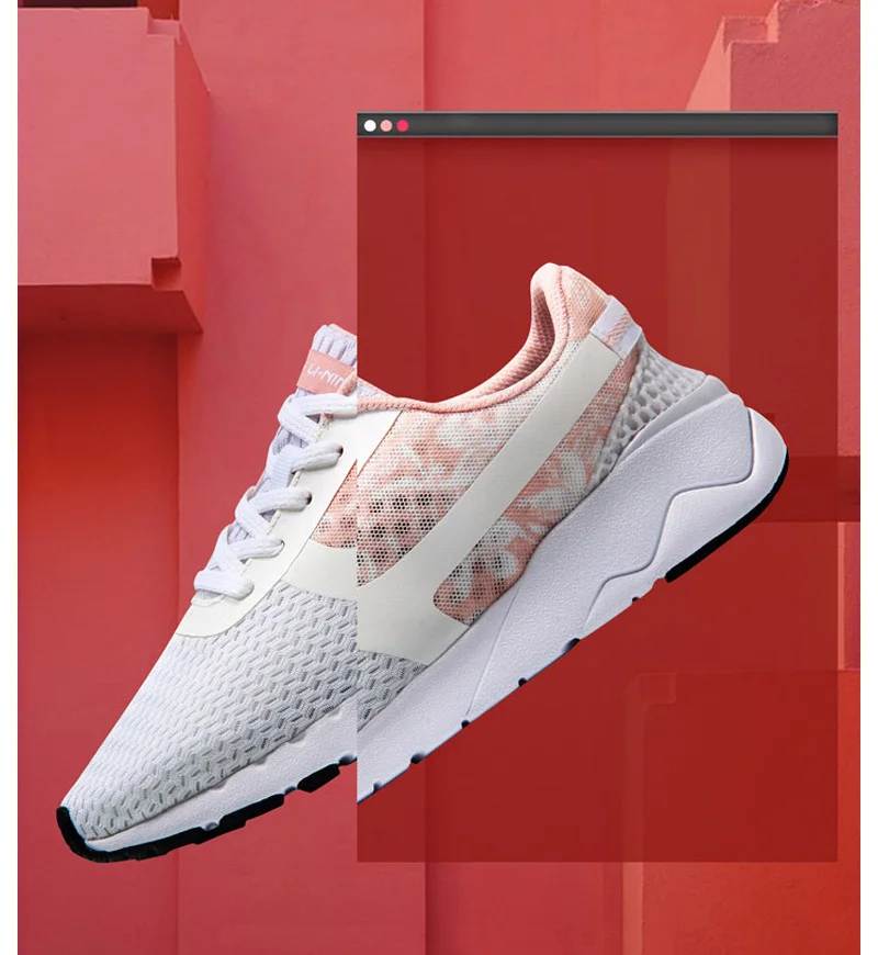 Li-Ning/Женская обувь для спорта и жизни; дышащие кроссовки для отдыха; спортивная обувь; светильник; AGCM054 YXB042