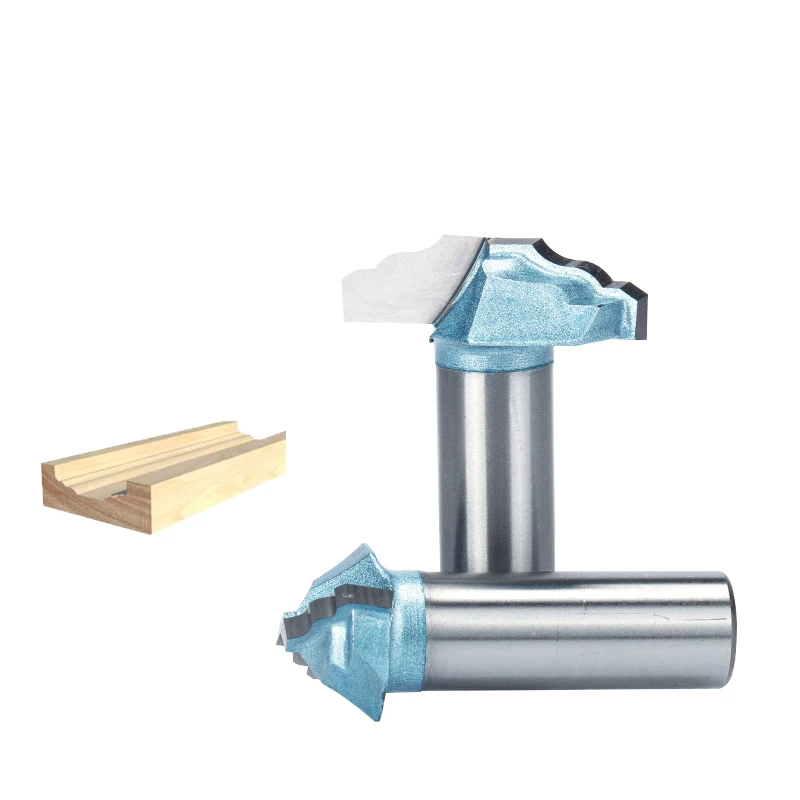 

HUHAO 1pc Shank 1/2" Woodworking Router Bit Engraving Door Cabinet Engraving Tool Tungsten Carbide End Mill CNC Milling Cutter