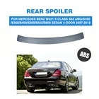 Задний спойлер на крыше окна крыло для Mercedes Benz S CLass W221 S63 AMG седан 4-двери 2007-2012 ABS Неокрашенный Серый