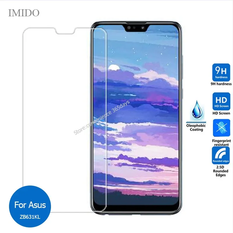 

2PCS For Asus Zenfone Max Pro M2 ZB631KL ZB633KL Tempered Glass Screen Protector 9h Safety Protective Film on ZB631 ZB633 KL