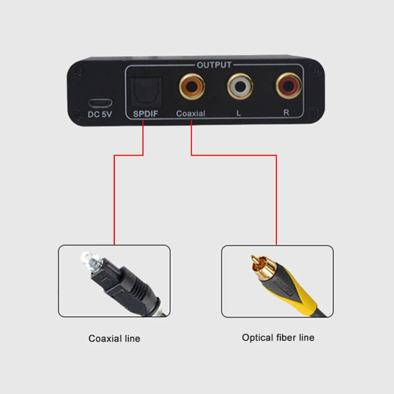 Алюминиевый ARC HDMI совместимый аудио экстрактор цифро аналоговый преобразователь