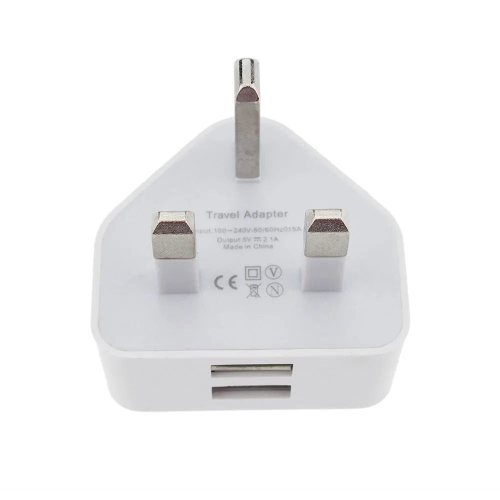 Del USB Wall Charger 3PIN UK Plug Port AC Power 2A Adaptor For All Phones TD1110 dropship | Мобильные телефоны и