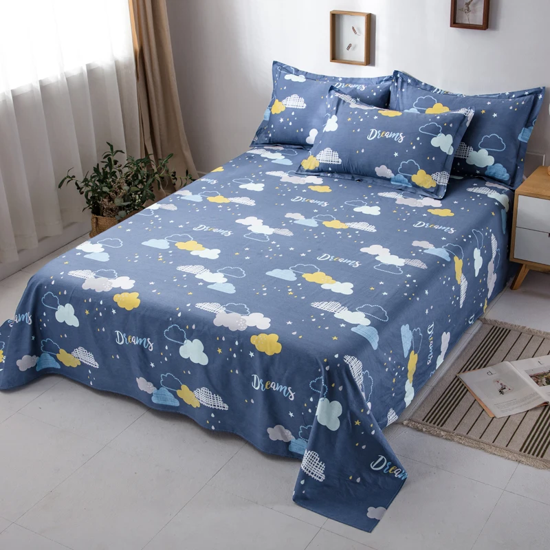 Подушка из 100% хлопка с цветочным принтом дышащая удобная кровать размера King size