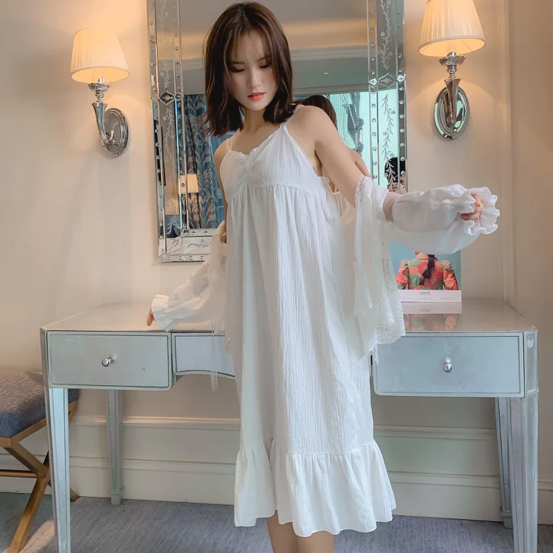 Ночные рубашки ночные 2019 ночная одежда кружевная Домашняя Женская пикантная