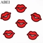 Патчи с вышивкой в виде красных губ, 10 шт.лот