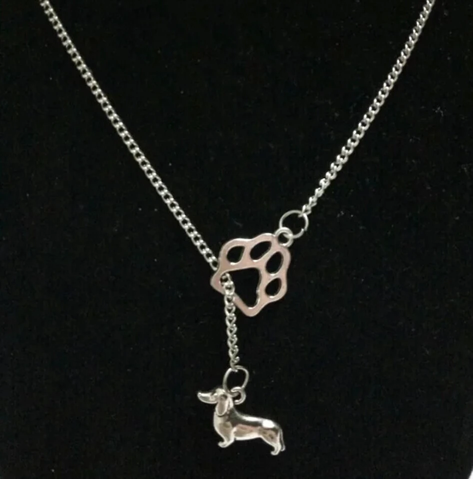 5 шт. ожерелье цепочка с принтом сосисок и собачьих лап|women jewelry|sweater chaindog paw |