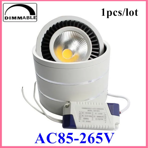 Led COB светильник 5 Вт/7 Вт/9 Вт/20 Вт поверхность mouted Светодиодная лампа AC85-265V потолочный Точечный светильник и светодиодный драйвер теплый белый/натуральный белый