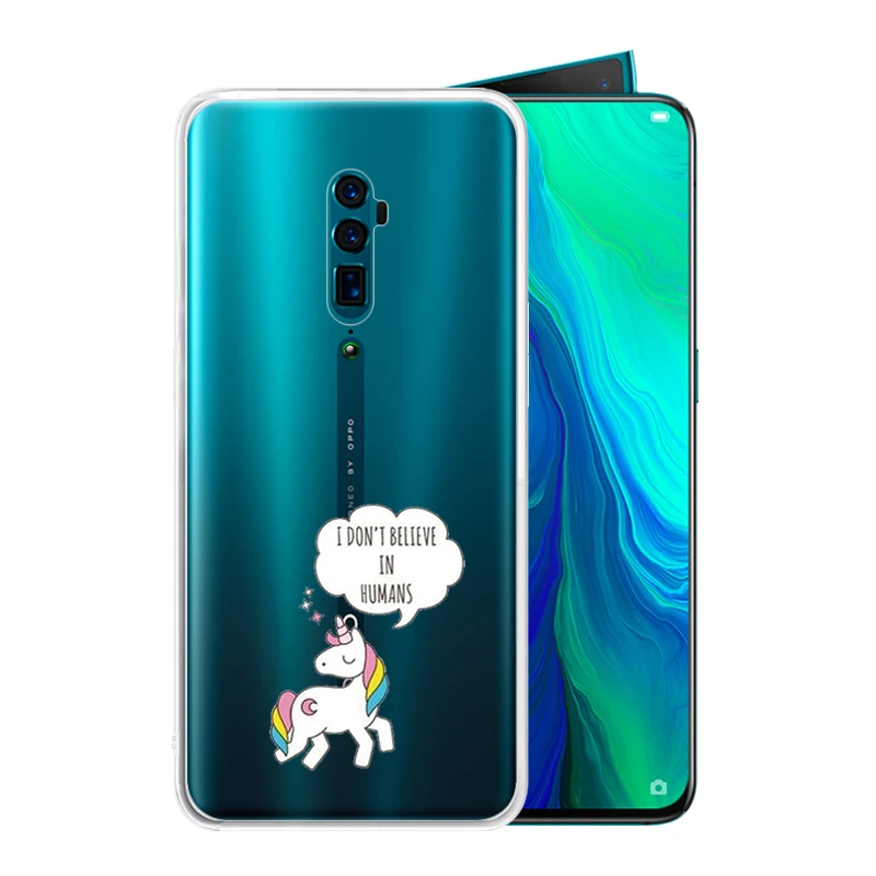 Soft Silicone Clear TPU Case for OPPO Reno 10x zoom Reno2 F 2 Z R17 R15 R11 Plus 9S R15X Ace K5 K3 K1 Cover | Мобильные телефоны и
