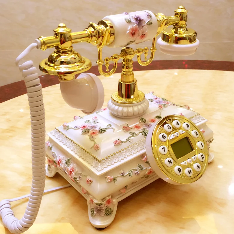 Корейский сад антикварный телефон милый старинный Старый европейский стиль