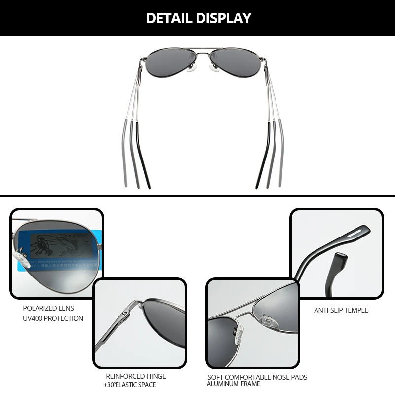 Солнцезащитные очки COASION фирменный дизайн поляризационные для женщин и мужчин