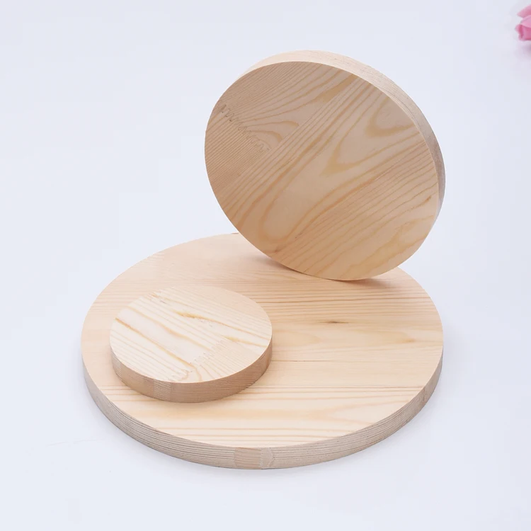 Новые модные круглые деревянные витринные блоки для ювелирных изделий держатель