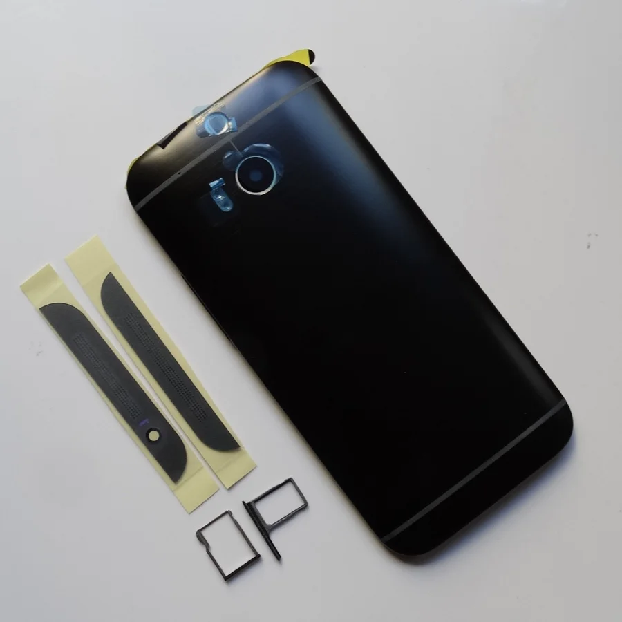 Алюминиевый корпус батареи задняя дверь Замена для htc One M8 с верхней и нижней крышкой+ Sim лоток+ SD лоток с боковыми клавишами