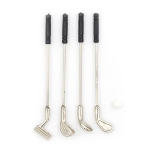 Клюшки для гольфа для кукольного домика, 5 шт.компл., с 1 мячом, Миниатюрные аксессуары, 6,5 см, новейшая распродажа, детская игрушка, аксессуары для кукол