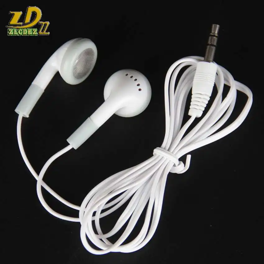 

Disposable cheap white earphones low cost earbuds for Theatre/Museum/School/library/hotel/hospital Gift throwaway earset 1000pcs